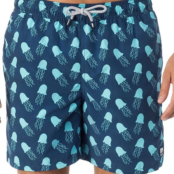 Boys Tom and Teddy Swim Shorts 3/4 Jellyfish Print - Picture 5 of 5
